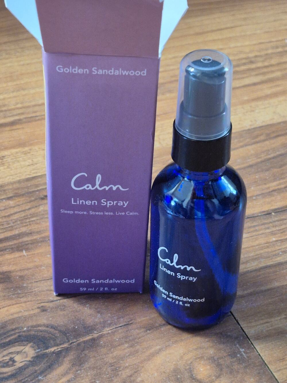 Calm Mist Aromatherapy Linen Spray Golden Sandalwood NEW s16
